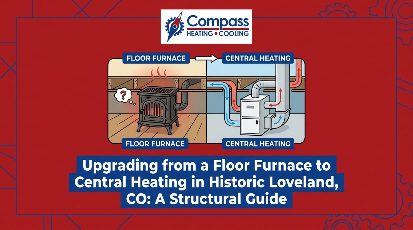 Upgrading from a Floor Furnace to Central Heating in Historic Loveland