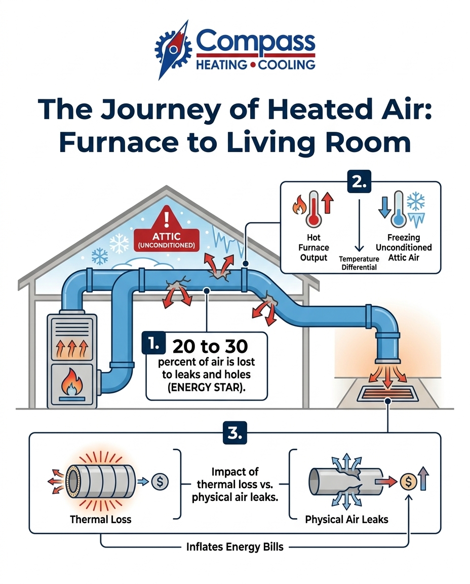 The Journey of Heated Air: Furnace to Living Room