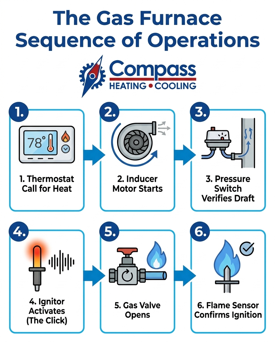 The Gas Furnace Sequence of Operations
