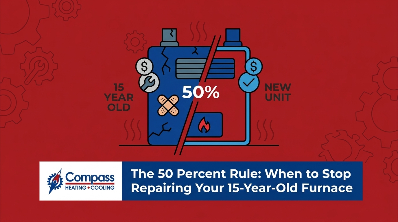 The 50 Percent Rule: When to Stop Repairing Your 15-Year-Old Furnace