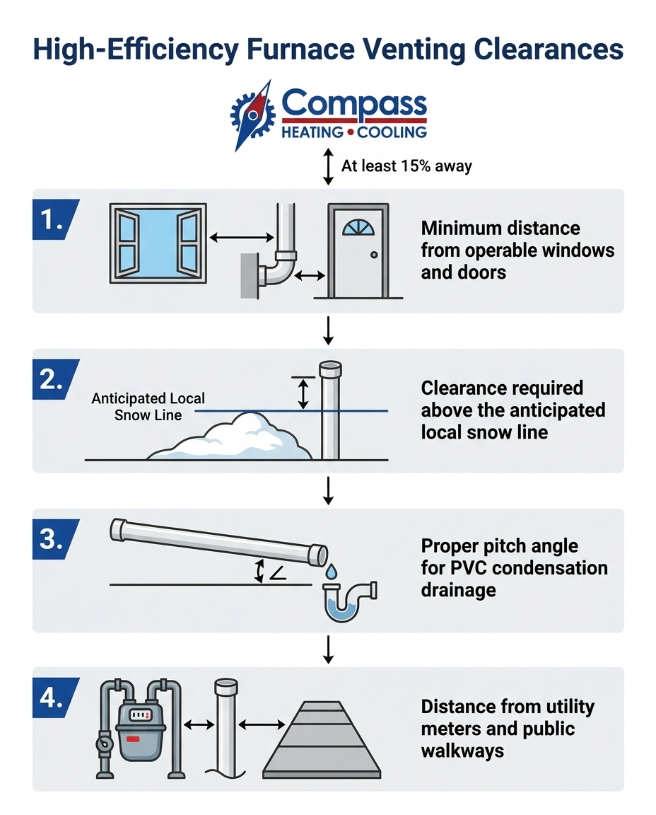 High-Efficiency Furnace Venting Clearances