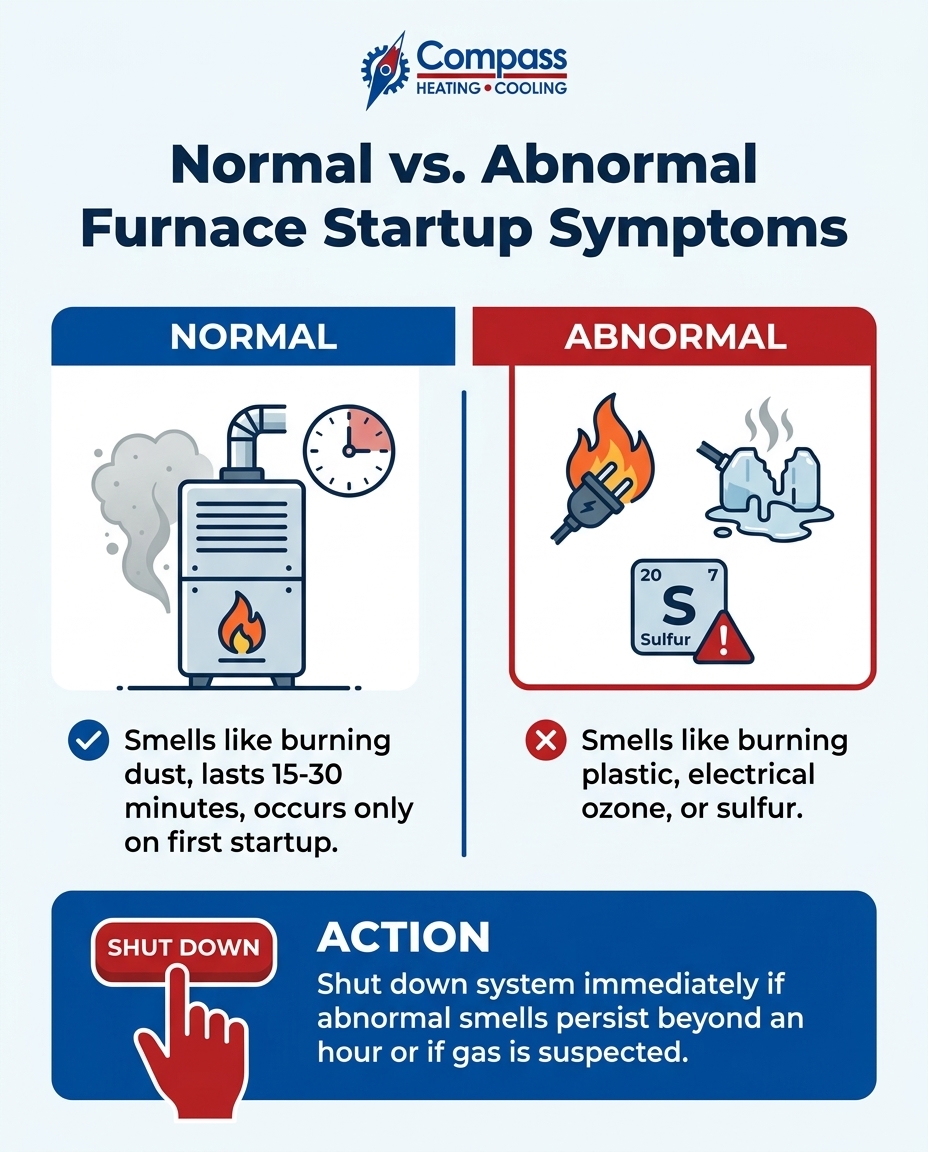 Normal vs. Abnormal Furnace Startup Symptoms