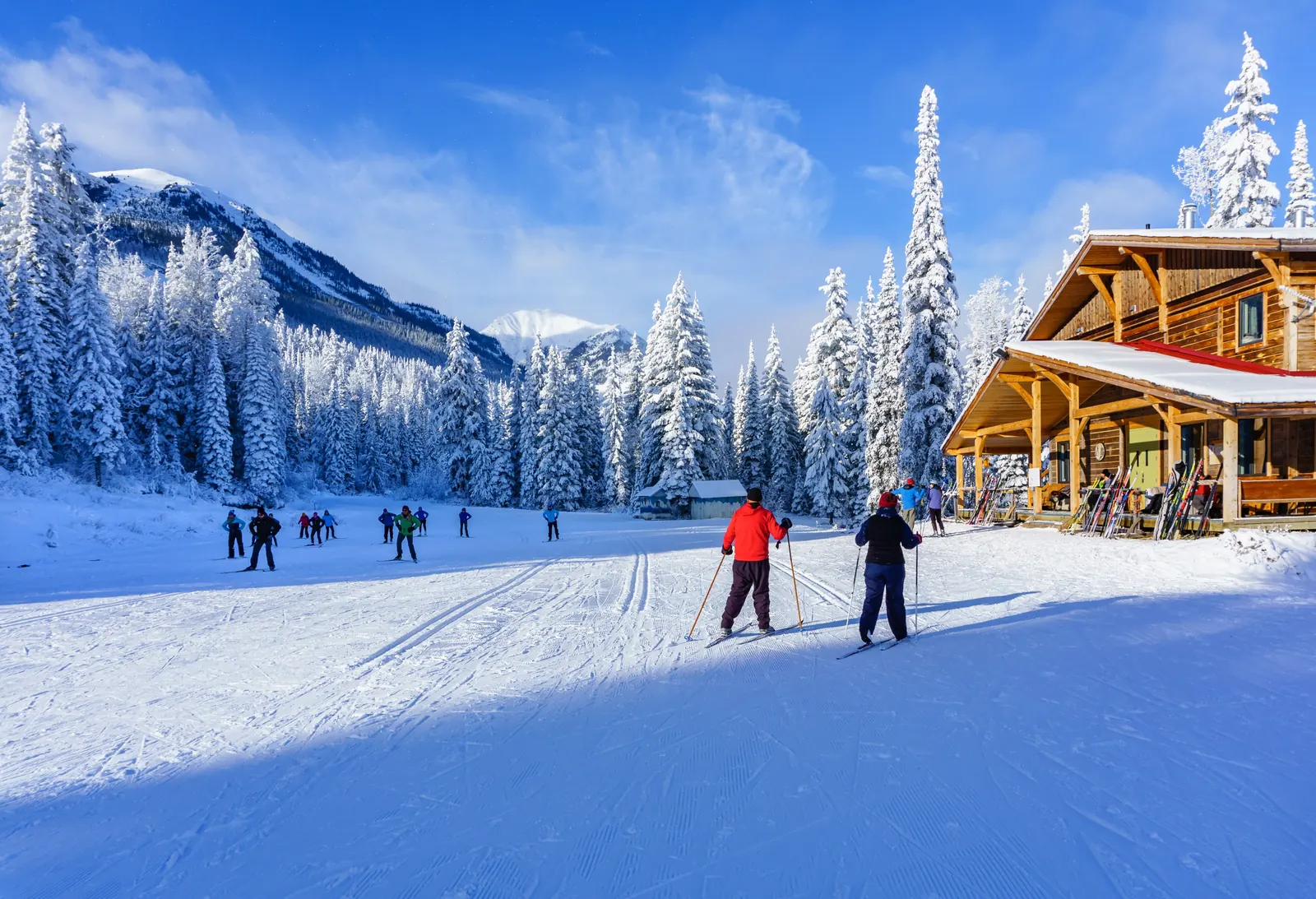 Cross-country skiing at Dawn Mountain Nordic Centre