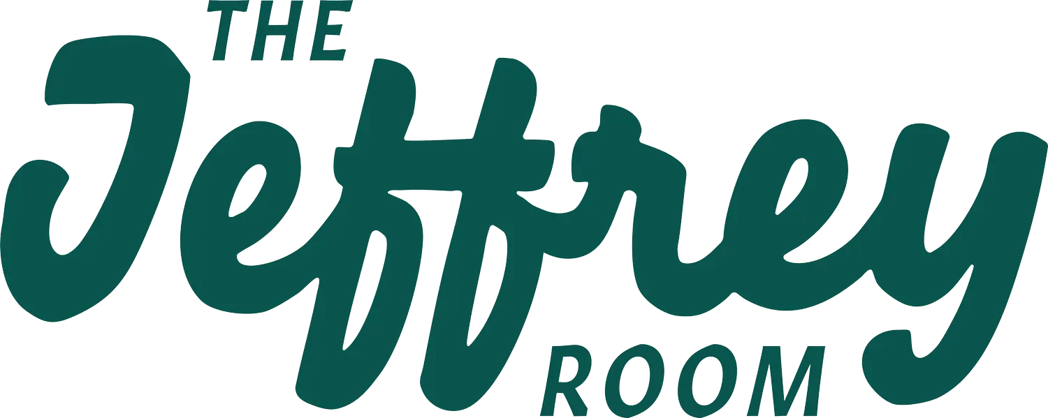 The Jeffrey Room green wordmark