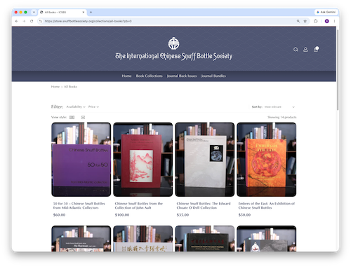 Screenshot of ICSBS Store