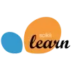 Scikit-learn logo with a blue circular shape and an orange overlapping circle containing the word 'learn'.