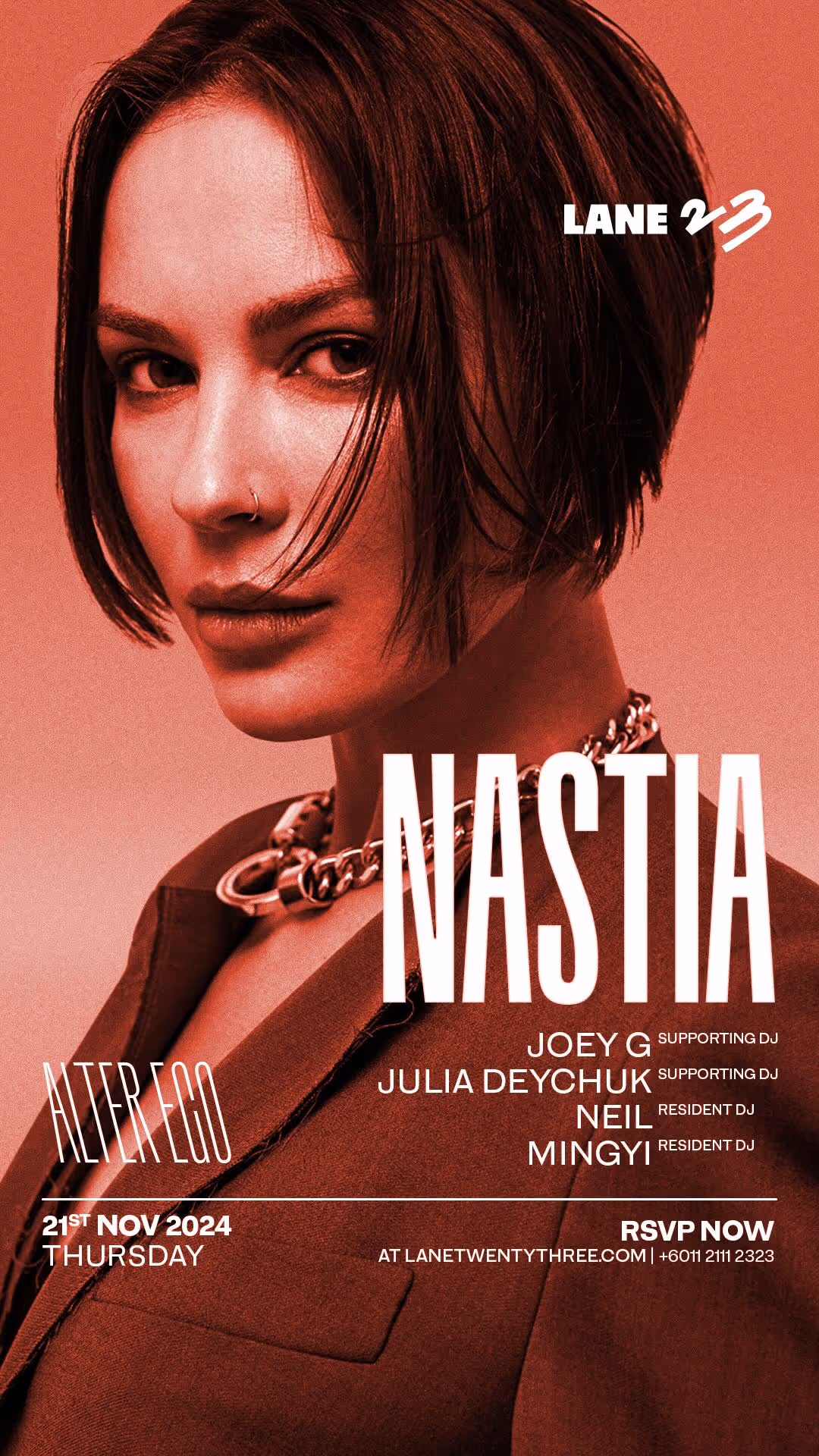 Alter Ego pres. Nastia at Lane 23