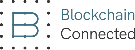 Blockchain connected - Company Logo.