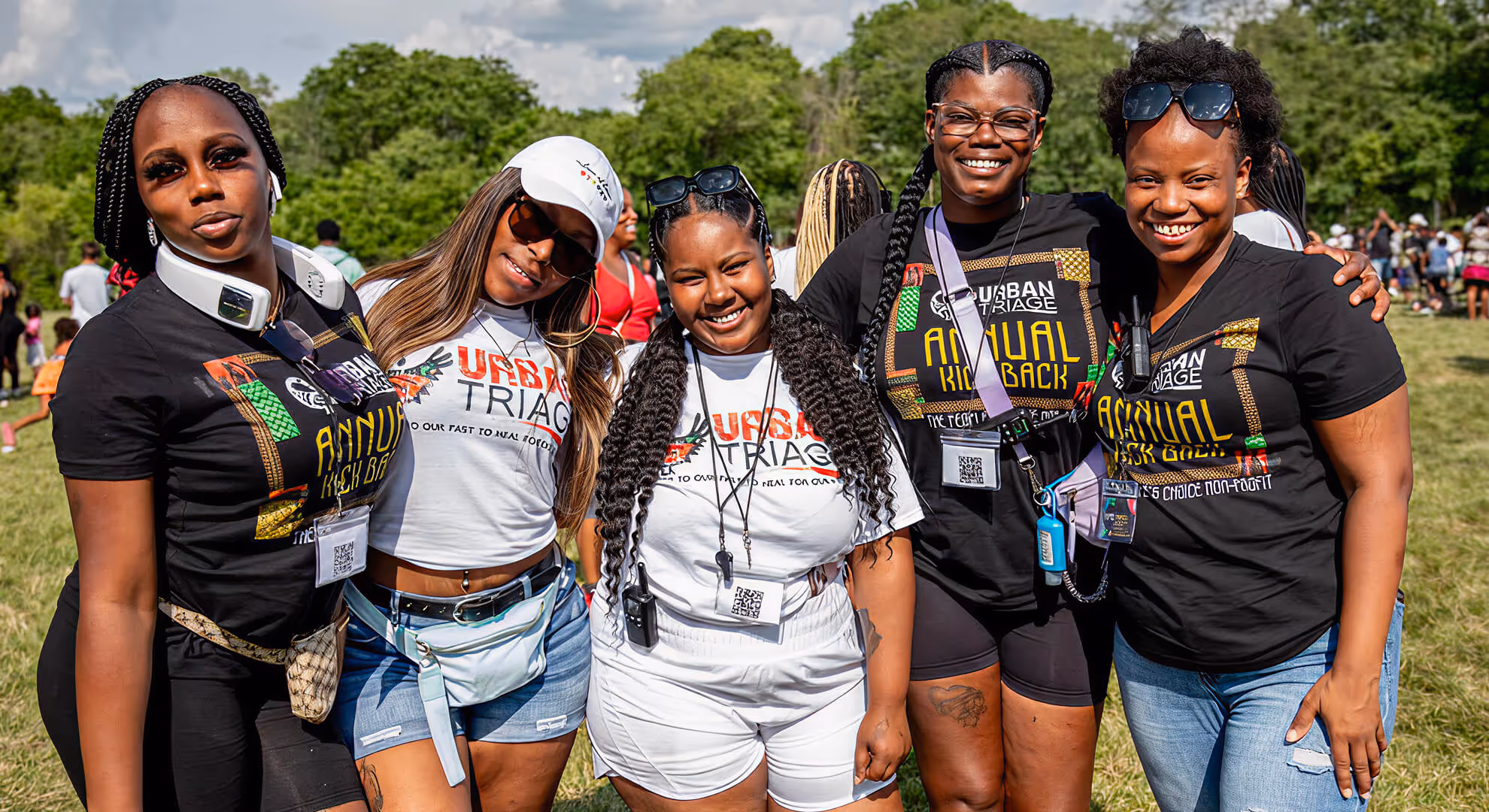 Group of women at the Urban Triage Summer Kickback