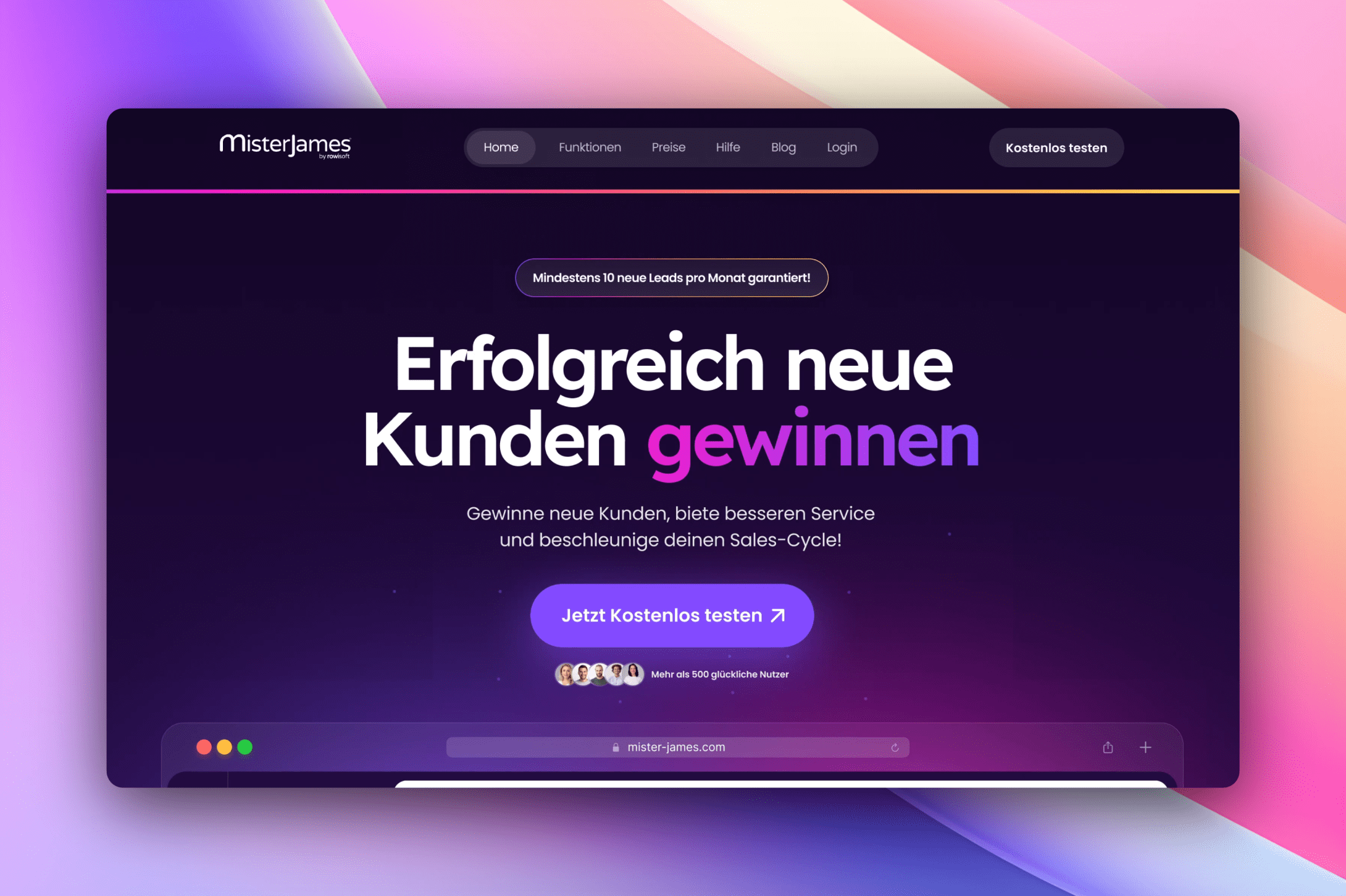 Mister James Website