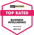 OMR Reviews Auszeichnung für Top-Bewertung im Bereich Business Intelligence Q2/23.