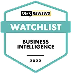 OMR Reviews Watchlist Auszeichnung für Business Intelligence 2022.