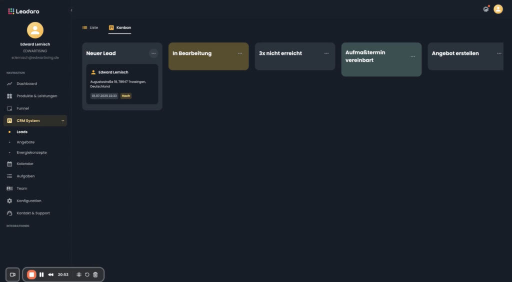 Leadaro Sales Cycles
