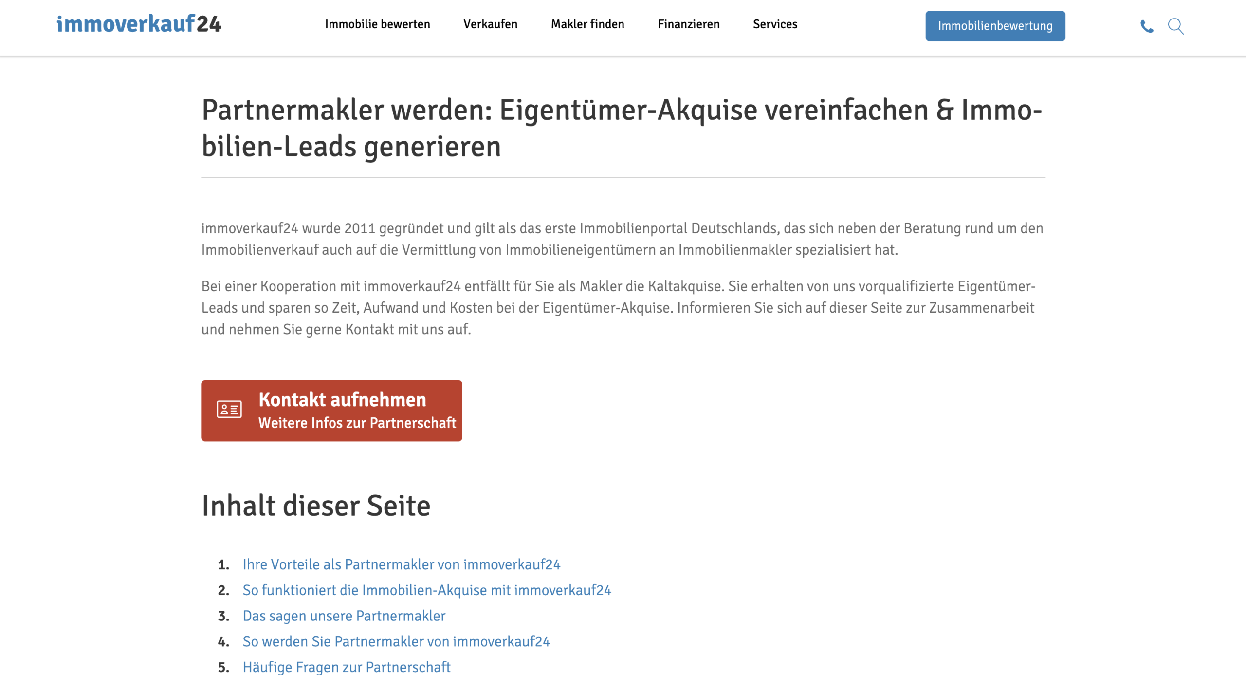 Immoverkauf24 Website Vorschau