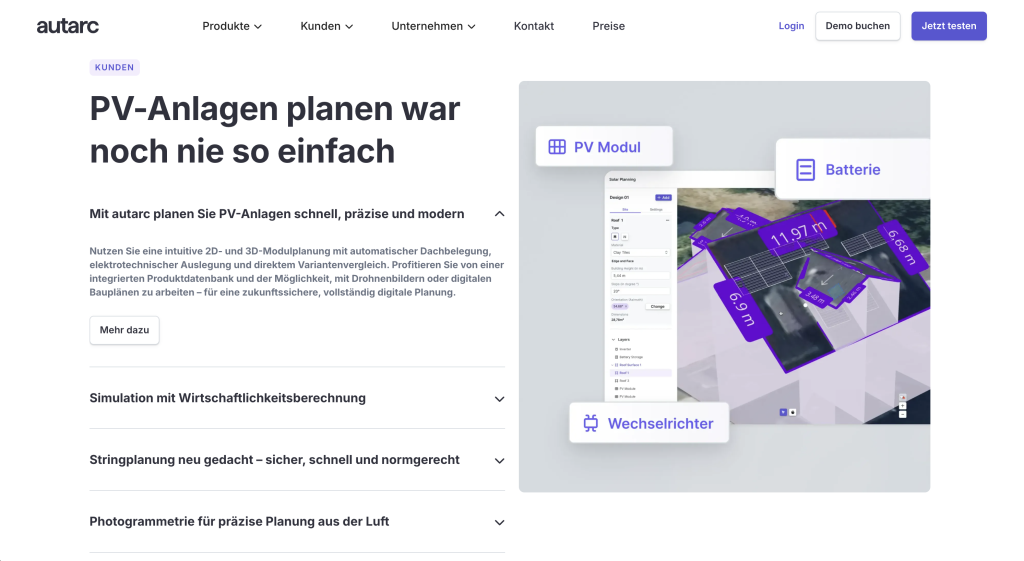 Autarc Photovoltaik Website Cover