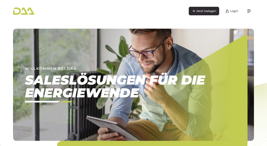 DAA Website Vorschau