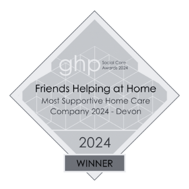 Friends Helping at Home, Most Supportive Home Care Company 2024 Devon winner.