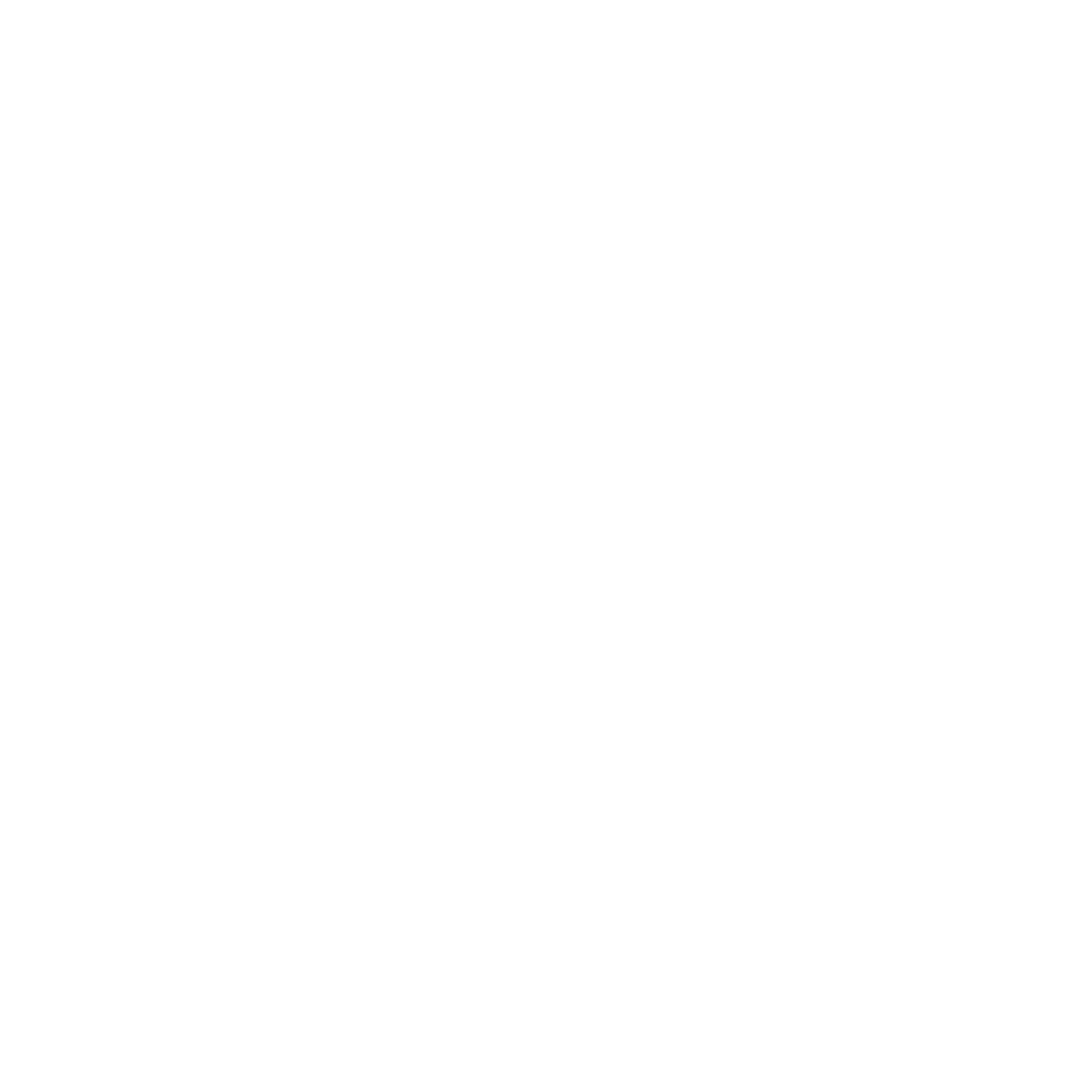 Simple white location pin icon with a circle in the center on a black background.