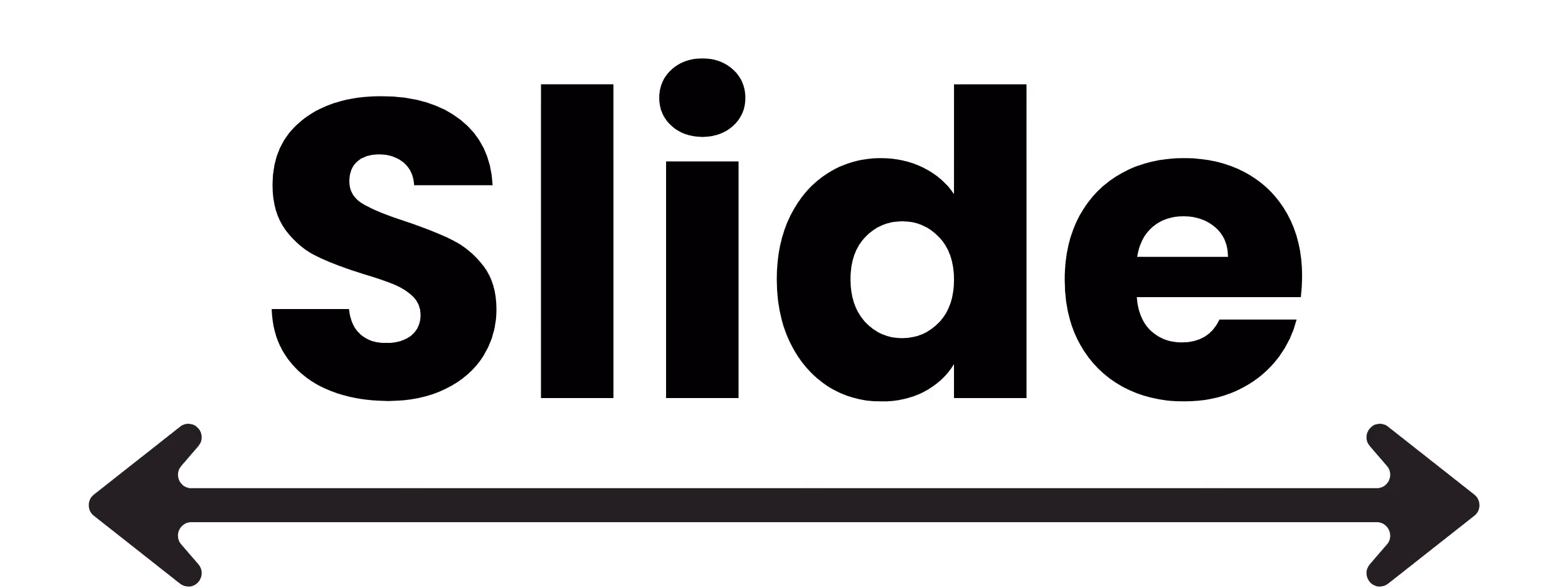 Left and right arrows.