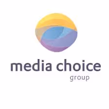 Media Choice Group logo with a multicolored circular design above the text.