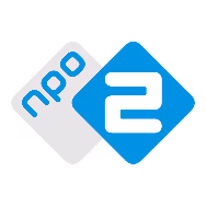 NPO 2 logo with stylized blue and white overlapping diamonds and lowercase letters.
