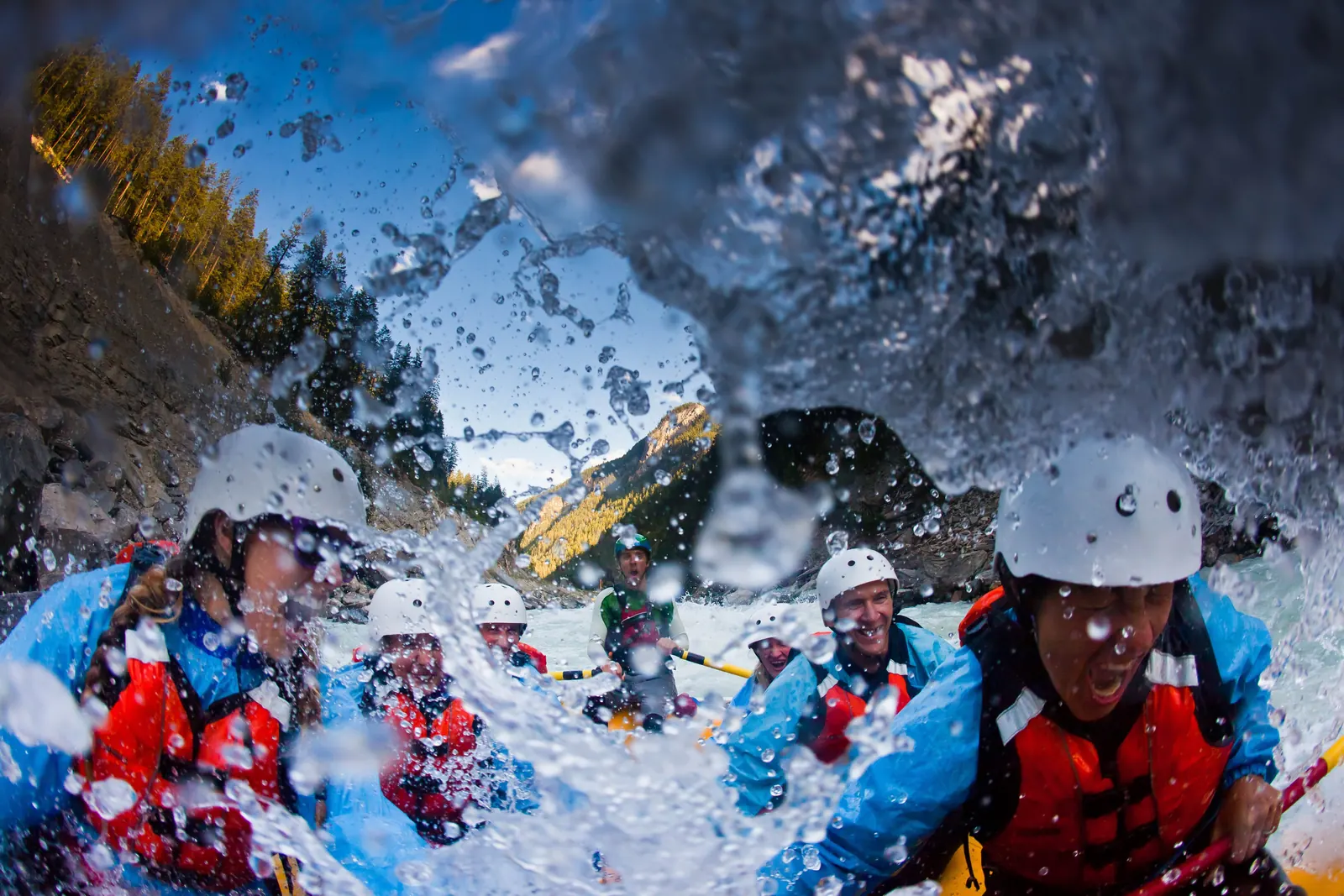 Whitewater rafting on the Kicking Horse River