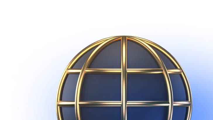 Gold Network Globe
