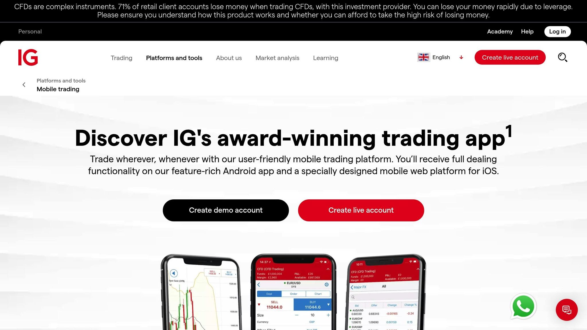 IG Trading App