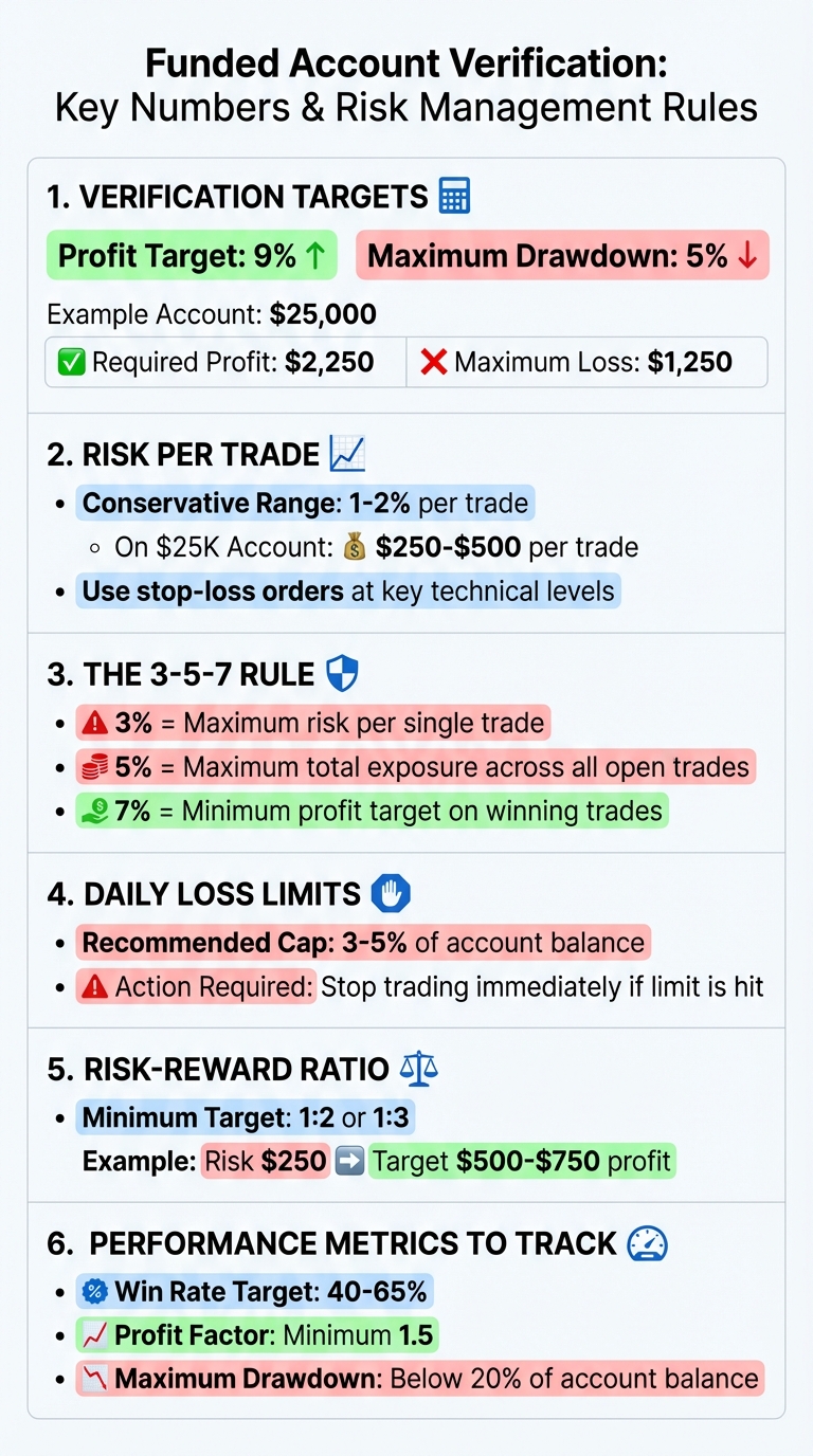 Requisitos de Verificación para Cuenta Financiada y Guías de Gestión de Riesgo