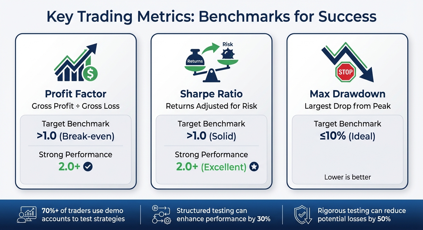 Key Trading Metrics and Benchmarks for Demo Account Success