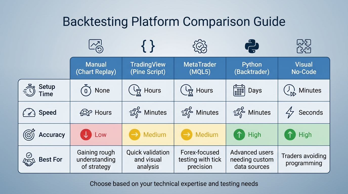 Backtesting Platform Comparison: Features, Speed, and Best Use Cases