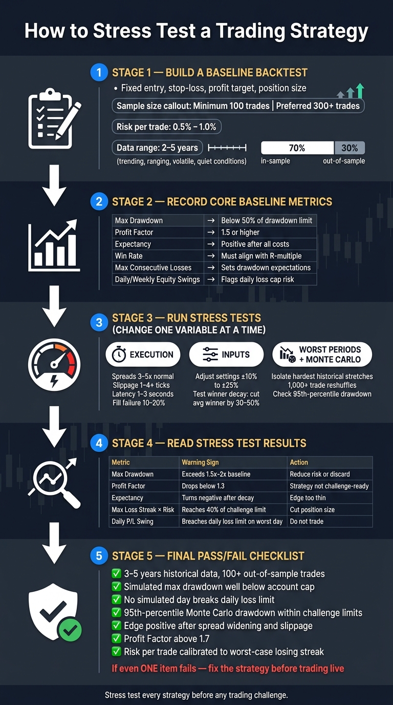 How to Stress Test a Trading Strategy: Step-by-Step Checklist