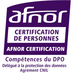 Logo Afnor avec texte indiquant la certification ISO 37001 sur le système de management anti-corruption.