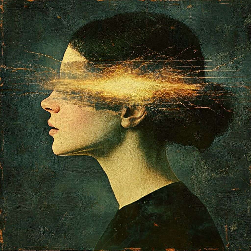 A golden light flashing through Emily Dickinson mind