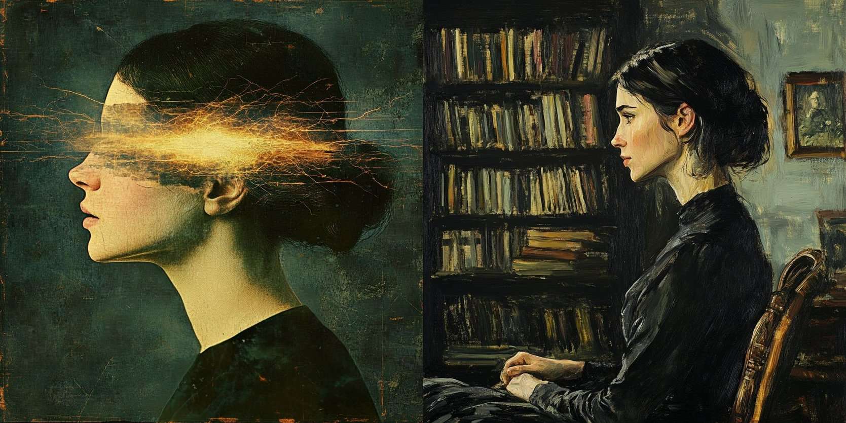 A golden light flashing through Emily Dickinson mind