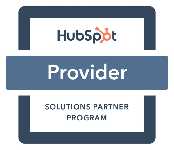 Bage partenaire Hubspot : Provider Solution partner program. Sohoa
