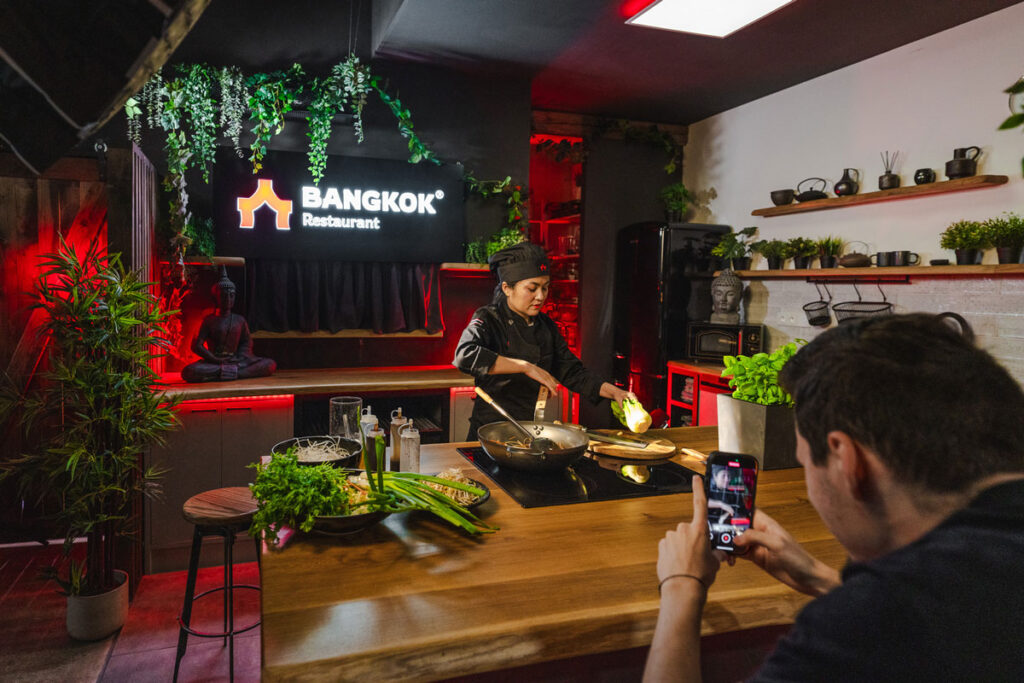 [background image] image of bakery's history wall (for a bakery)