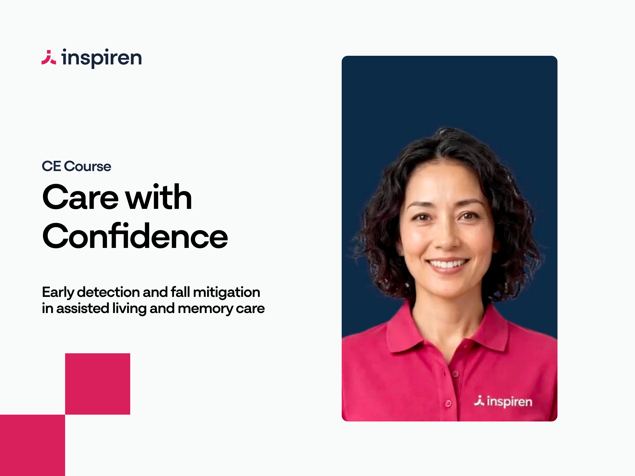 course title with photo of instructor