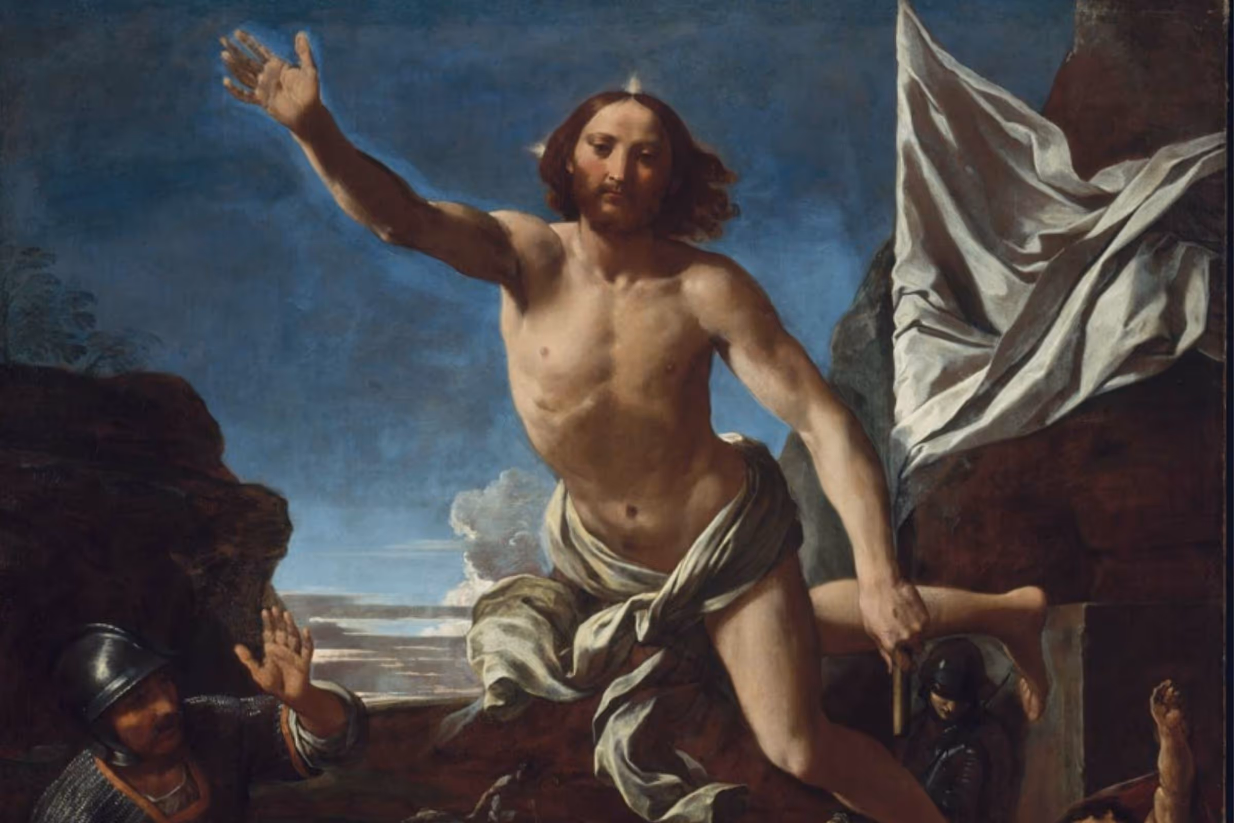 The Risen Christ by Simone Cantarini