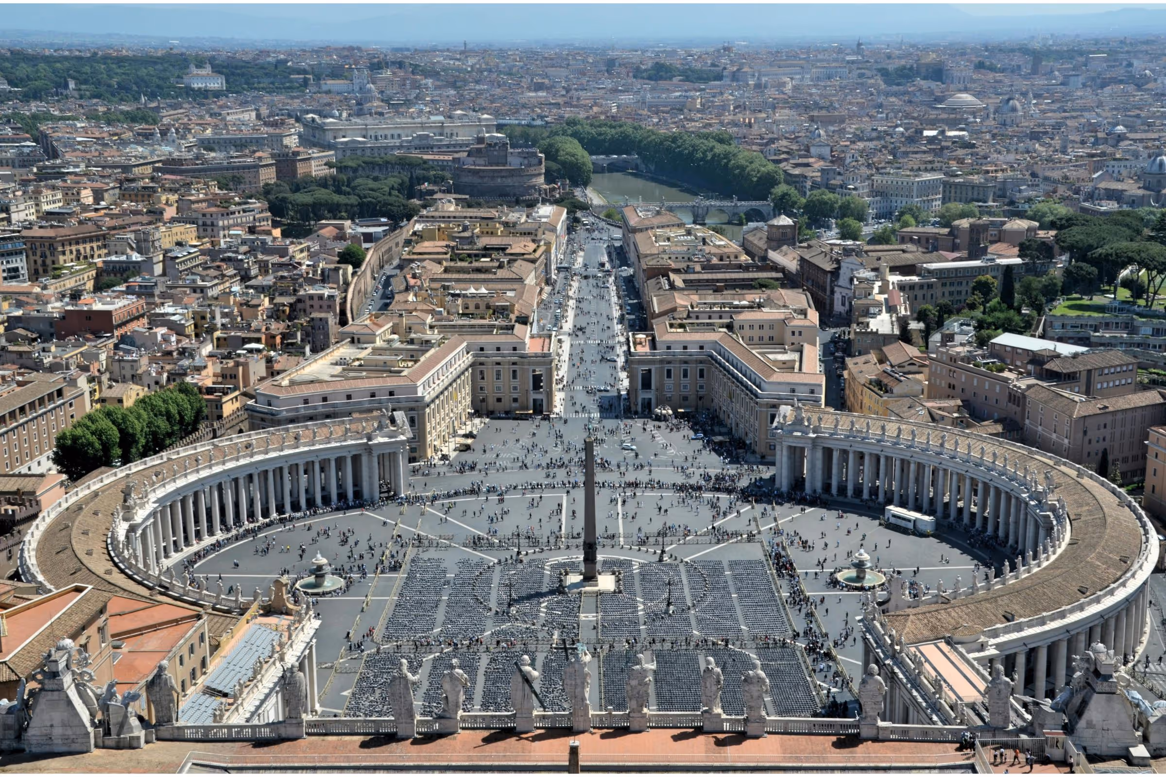 St. Peter's Square as seen from the dome