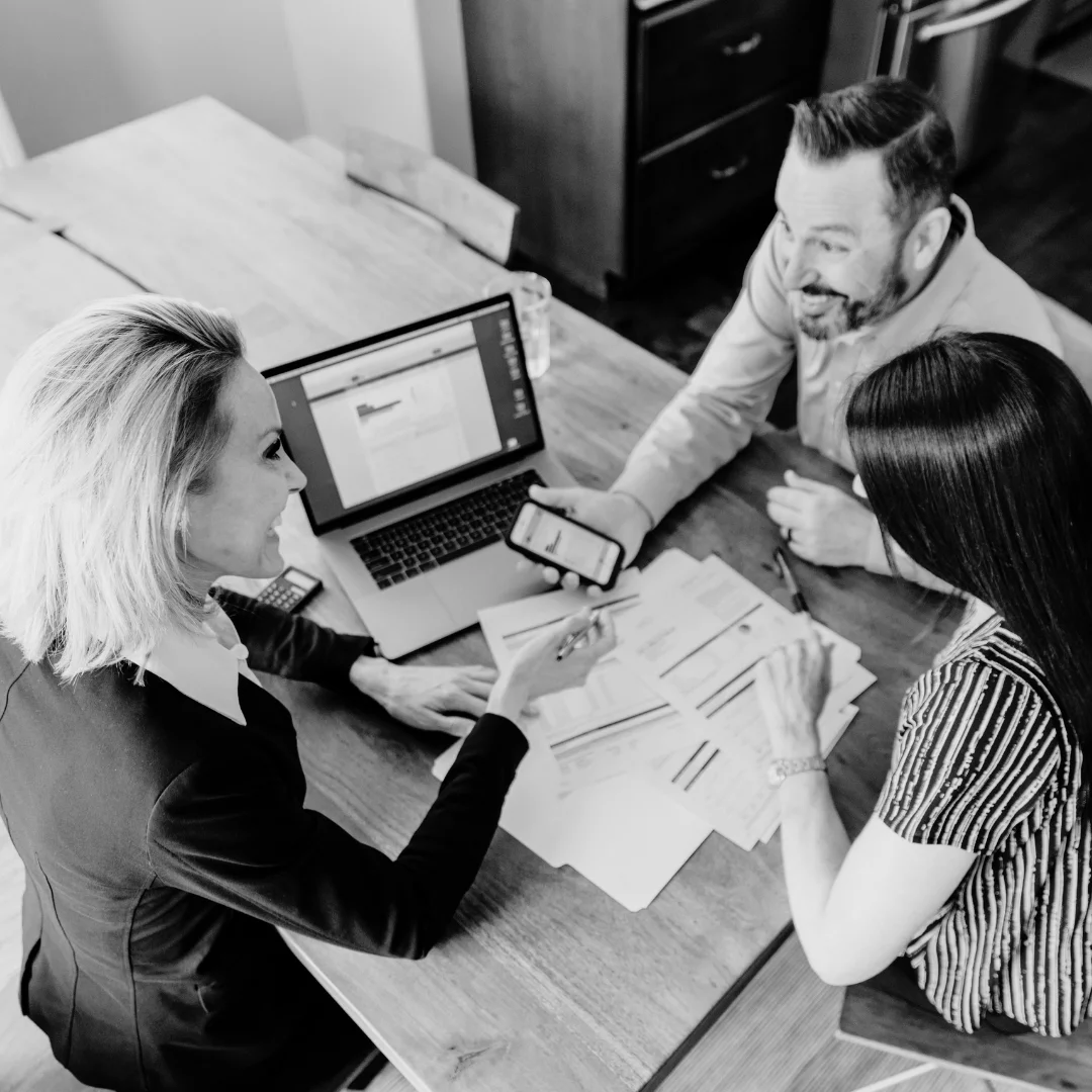 Advisors meeting with a partner firm