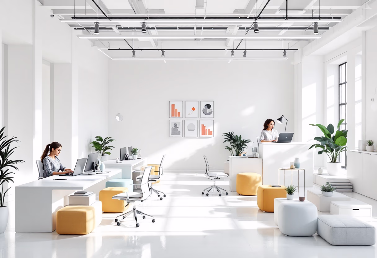 [background image] image of busy office environment (for an hr tech)