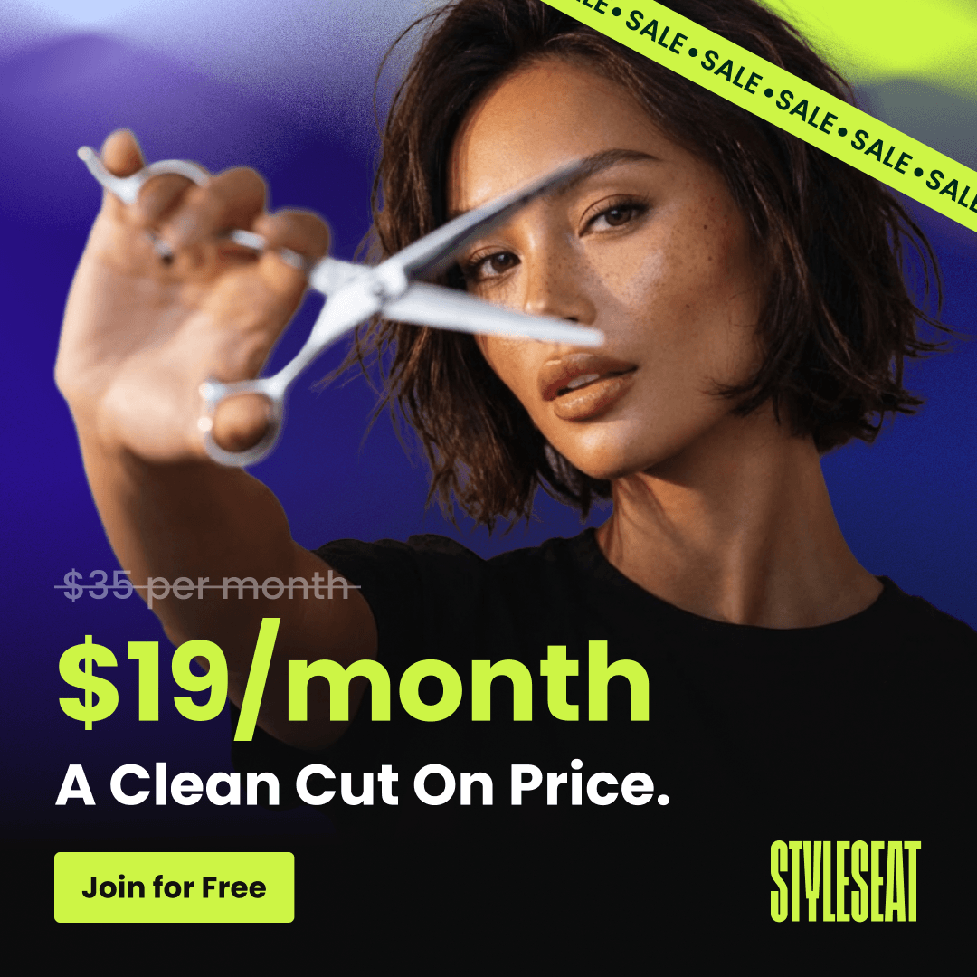 Stylist with scissors — $19 a month, a clean cut on price