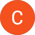 Orange circle with a white capital letter C in the center.