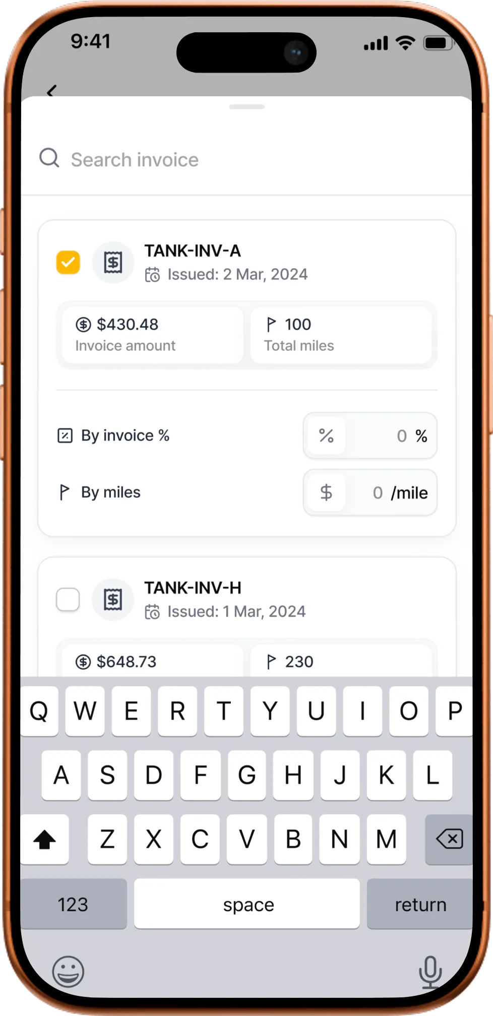Aalto mobile app screen showing Seller Q&A with collapsable questions and answers