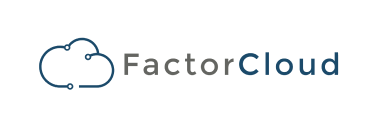 FactorCloud logo with a stylized cloud icon on the left and the text 'FactorCloud' on the right.