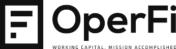 OperFi company logo with three horizontal bars inside a square symbol.