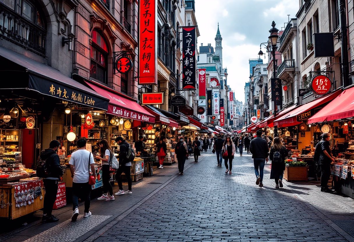 image d'un paysage urbain dynamique