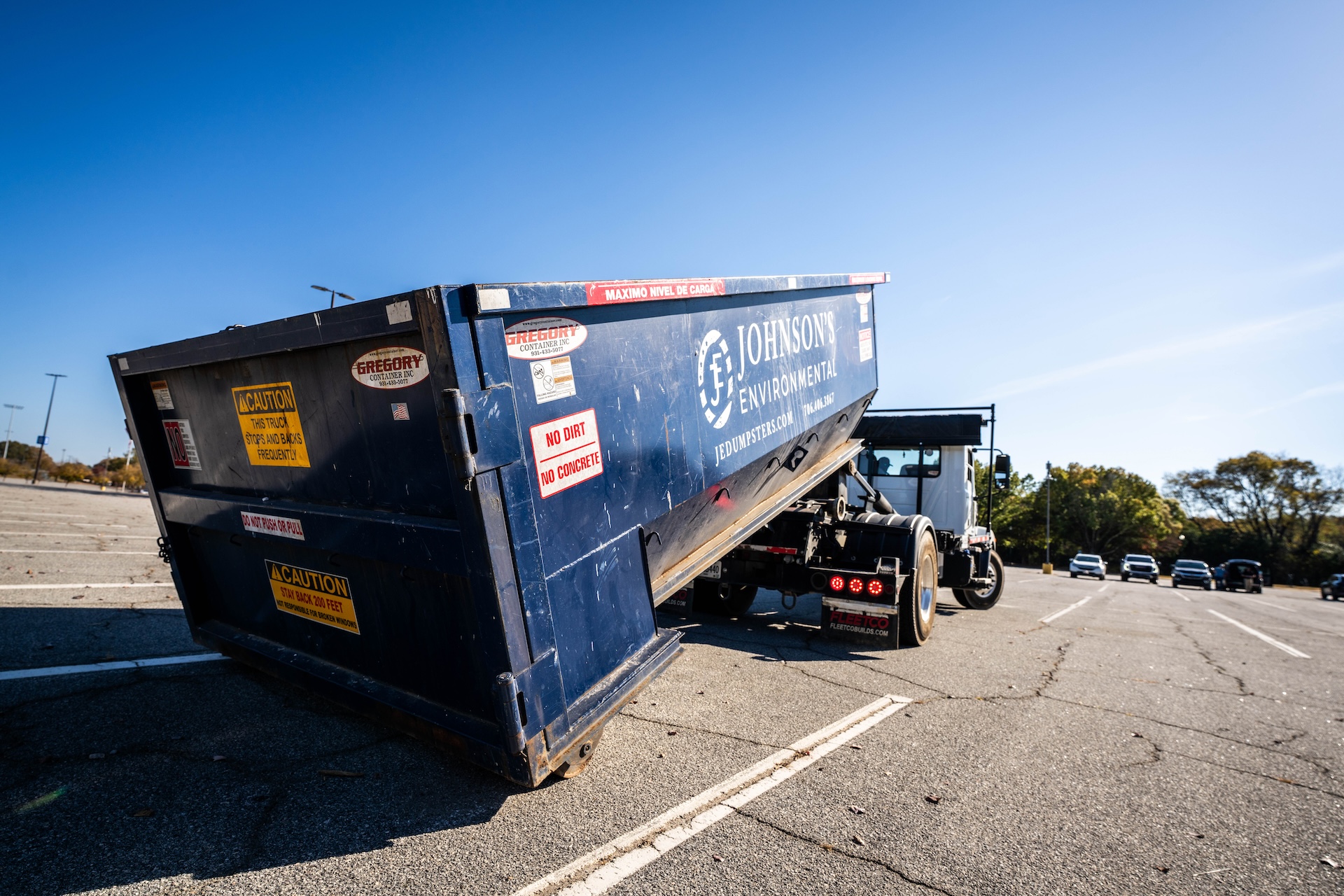 Johnson’s Environmental Roll-Off Dumpster Truck