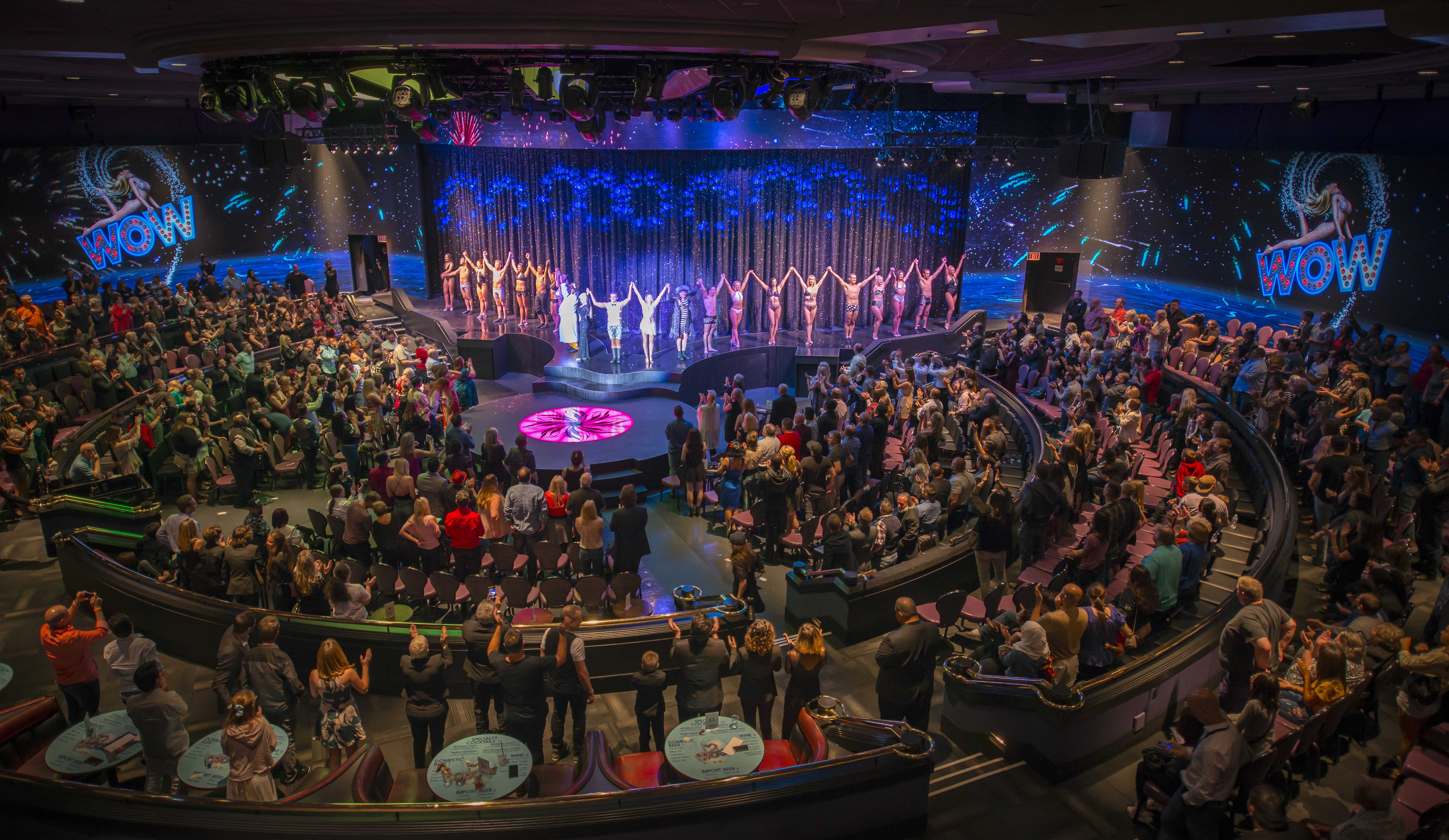 WOW - The Vegas Spectacular performer on stage at Rio Las Vegas
